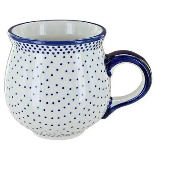 Blue Rose Polish Pottery K090  Manufaktura Bubble Mug image {20}