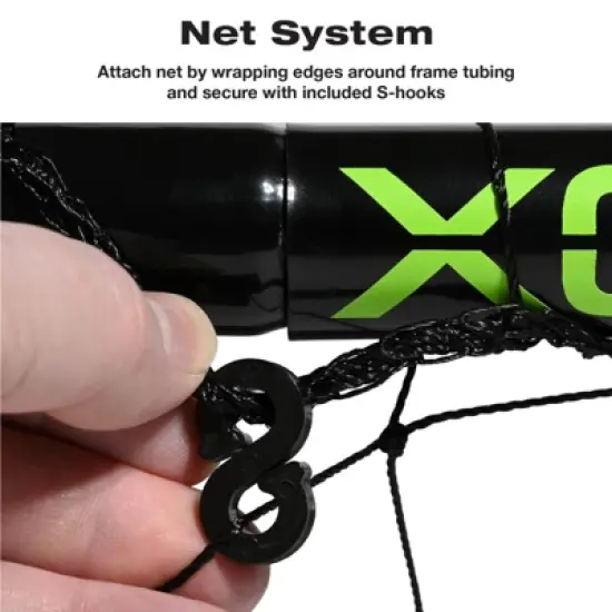 Xcello Sports Soccer net with Football Toss attachment (4' x 6') image {4}