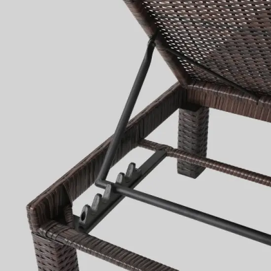 Jamaica Wicker Patio Chaise Lounge with Cushion <br> - Christopher Knight Home image {3}