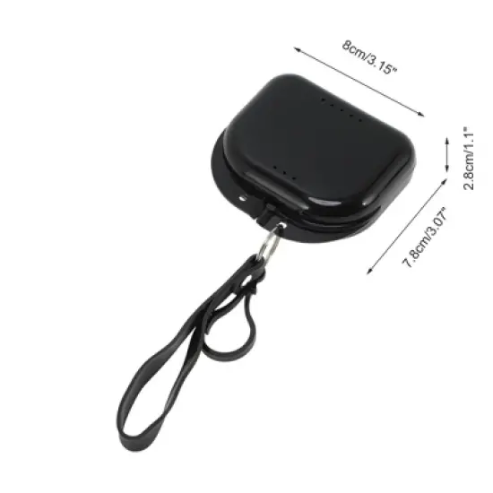 Unique Bargains Compact Braces Box with Lanyard 1 Pc image {3}