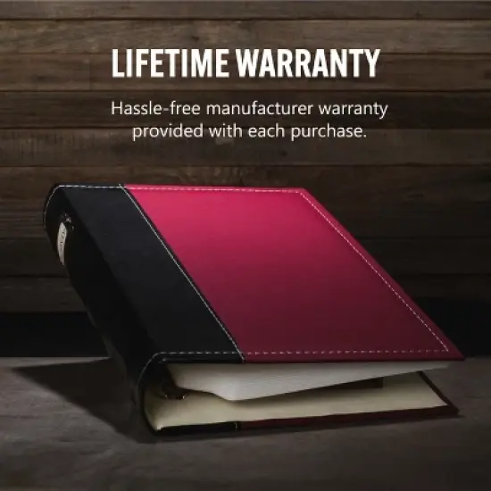 Bellagio-Italia CD/DVD Storage Binder - Burgundy - Leather - 144-Disc Capacity image {3}