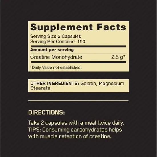 Optimum Nutrition, Micronized Creatine, 2500mg, 300 Capsules image {1}