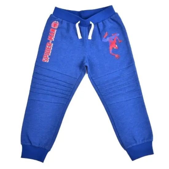 Marvel Boy's 2-Pack Spider-Man Drawstring Jogger Pants Set for Kids image {2}