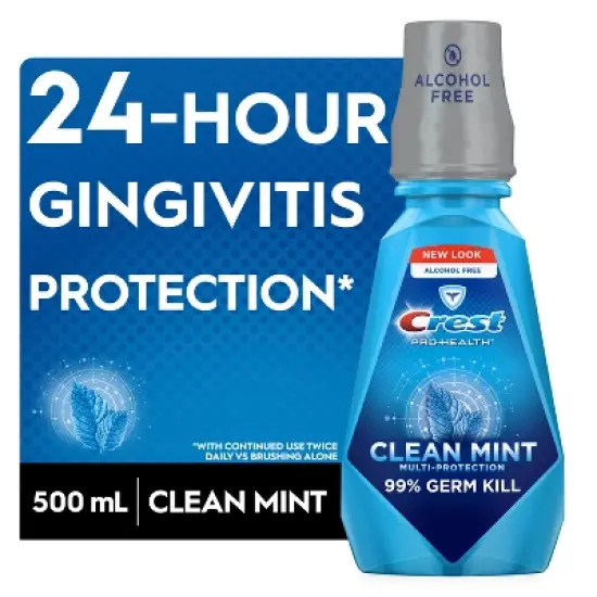 Crest Pro Health Multi-Protection Mouthwash - Clean Mint - 500ml image {2}