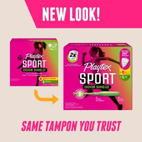 Playtex Sports Plastic Unscented Multipack Tampons image {10}