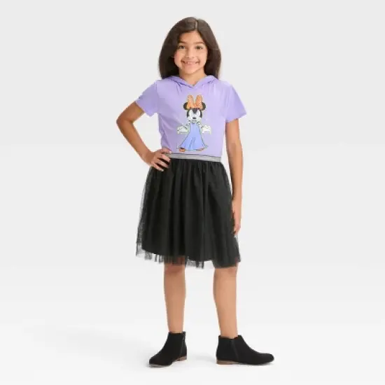 Girls' Minnie Mouse Halloween Dress - Purple image {3}