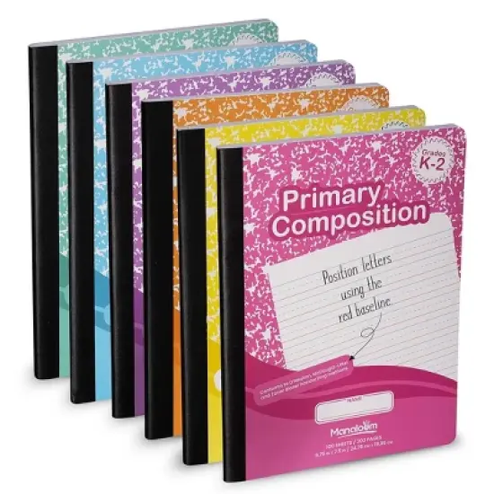 Manaloom Primary Composition Notebook Grades K-2, 100 Sheets - 9.75" x 7.5", Assorted Colors image {7}