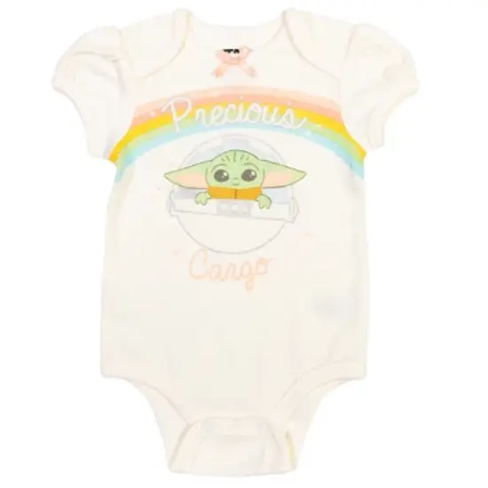 Star Wars Star Wars The Mandalorian The Child Baby Girls Fleece Pants Bodysuit and Pullover Hoodie 3 Piece Outfit Set Newborn to Infant  image {3}