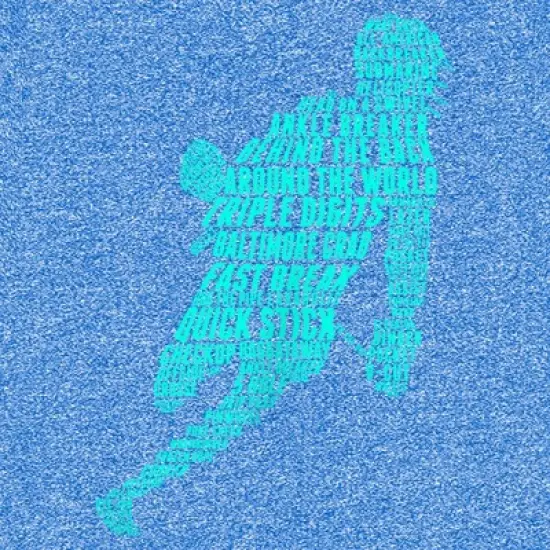 Boy's Lost Gods Lacrosse Slang Terms Silhouette Performance Tee image {1}
