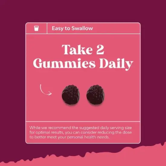 Collagen + Biotin Gummies, Extra Strength Biotin Collagen Supplement for Hair, Skin, & Nails for Women, Raspberry Flavor, Nature's Craft, 90ct image {6}