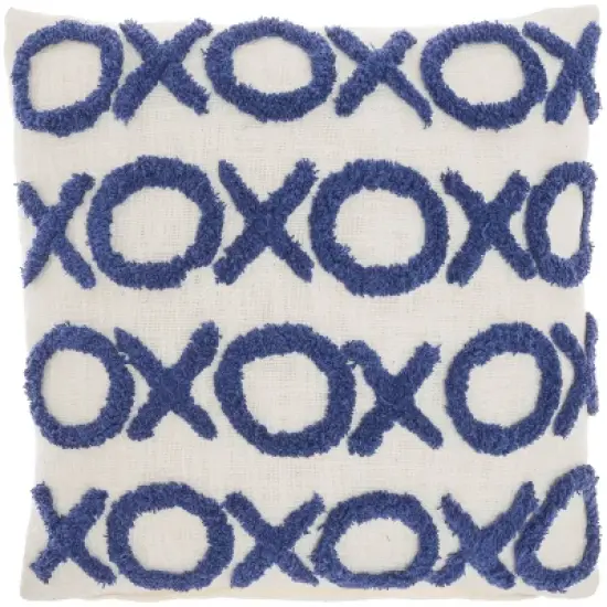 18"x18" Life Styles Tufted 'XOXO' Square Throw Pillow - Mina Victory image {8}