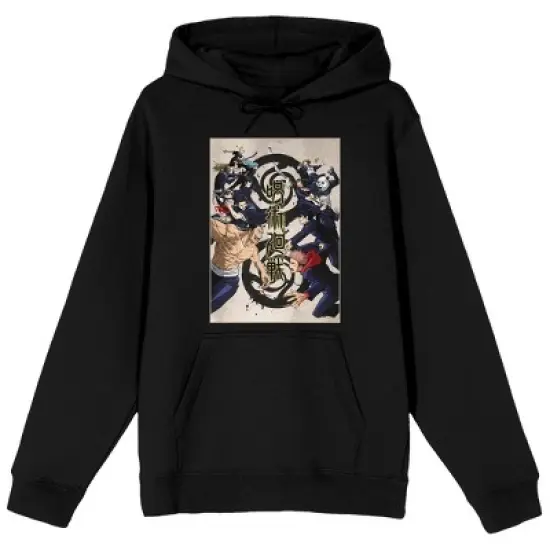 Jujutsu Kaisen Character Poster Art Men's Black Sweatshirt image {3}