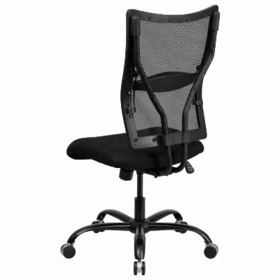 HERCULES Series 400 lb. Capacity Big & Tall Executive Swivel Office Chair Black Mesh - Flash Furniture image {2}