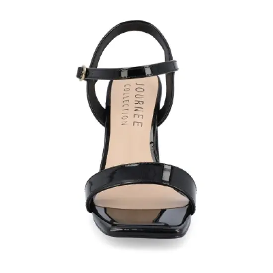 Journee Collection Womens Tivona Tru Comfort Foam Mid Heel Ankle Strap Sandals image {5}