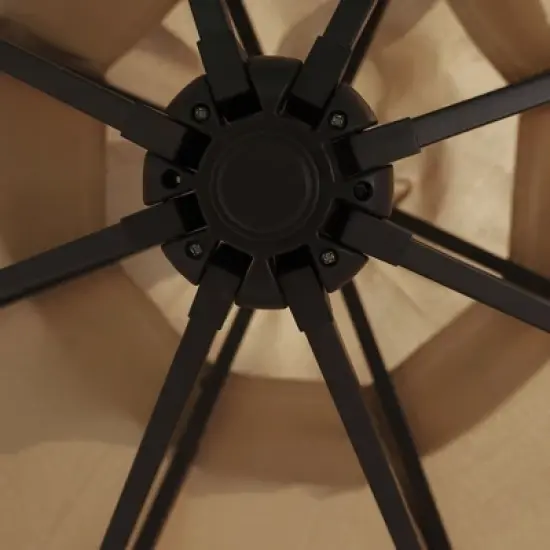 LeisureMod Willry Modern 10FT Outdoor Offset Cantilever Hanging Patio Umbrella with Solar Powered LED &ndash; Backyard, Deck, Garden, Poolside, Patio Shade image {7}