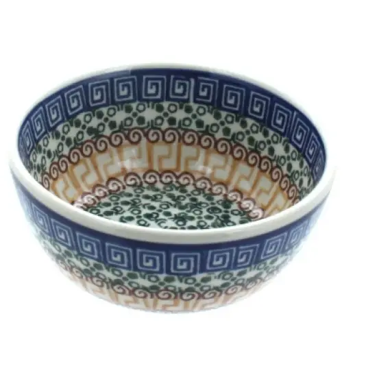 Blue Rose Polish Pottery 17 Ceramika Dessert Bowl image {3}