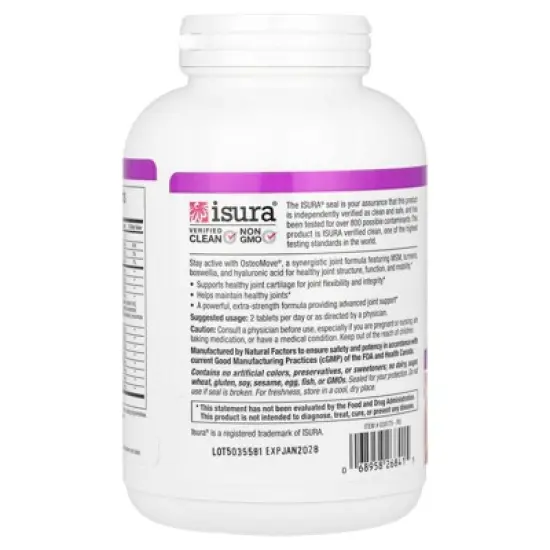 Natural Factors OsteoMove&reg;, Joint Care, 240 Tablets image {2}