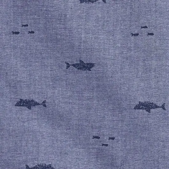 Carter's Just One You&reg; Toddler Boys' Chambray Shark Top & Bottom Set - Blue/Coral image {1}