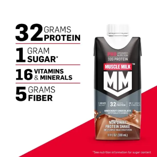 Muscle Milk Pro Nutritional Milkshake - Vanilla - 11oz/4pk image {2}