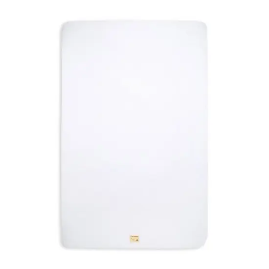Burt's Bees Baby&reg; Organic Mini Crib Sheet - Solid White image {1}