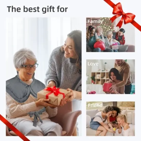 SNAILAX Electric Heating Pad - Full Coverage for Neck, Shoulders & Back Pain Relief image {9}