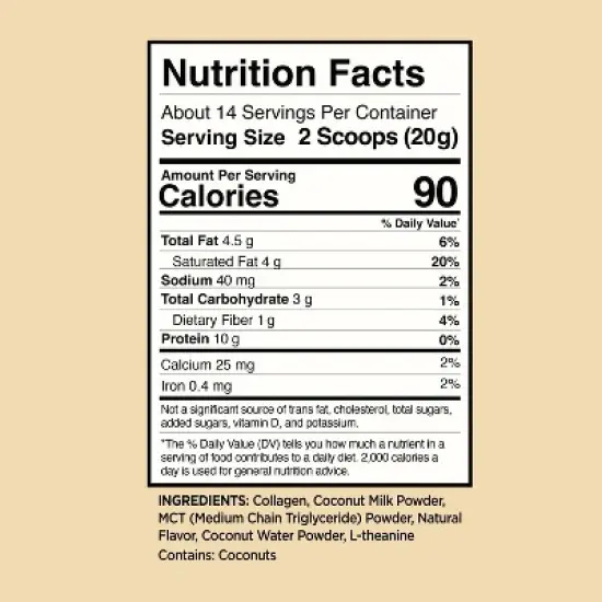 VitaCup Keto + Collagen Vanilla Coffee Creamer w/ MCT & Collagen image {5}