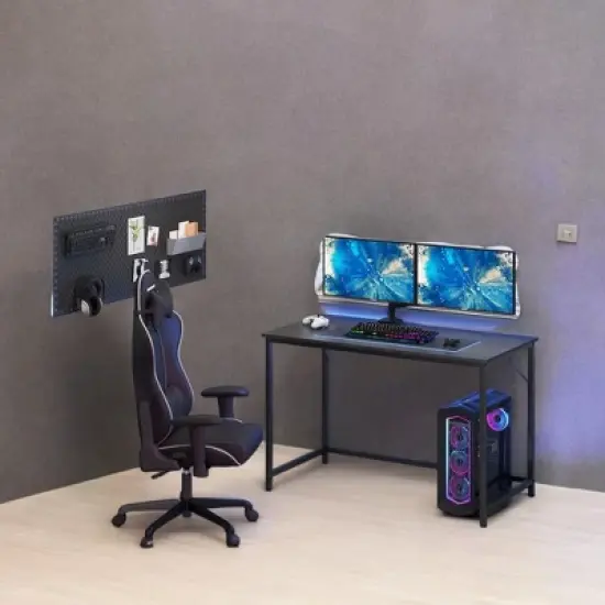 Industrial Style Computer Desk, Gaming Desk, Home Office Desk image {3}