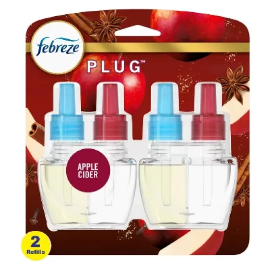Febreze Plug Dual Air Freshener Refill - Baked Cinnamon Apples - 0.87 fl oz/2ct image {14}