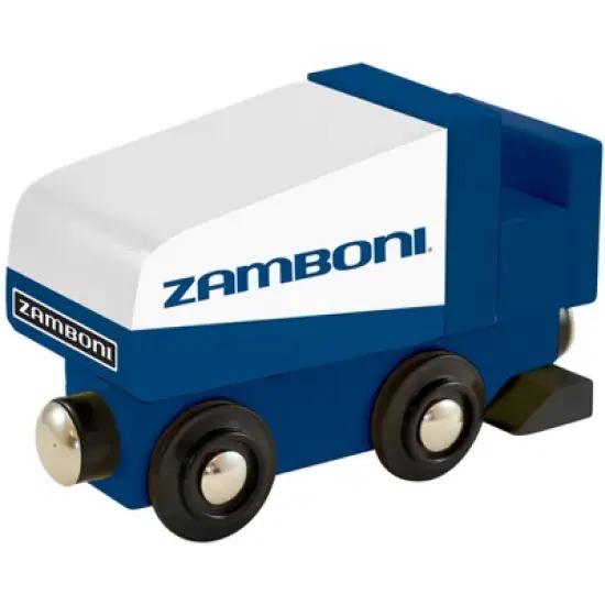 MasterPieces Officially Licensed Zamboni Wooden Toy Train Engine For Kids image {6}