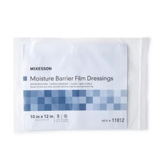 McKesson IV Site Barrier Protector Clear Sterile 10 x 12" 11012, 5 Ct image {2}