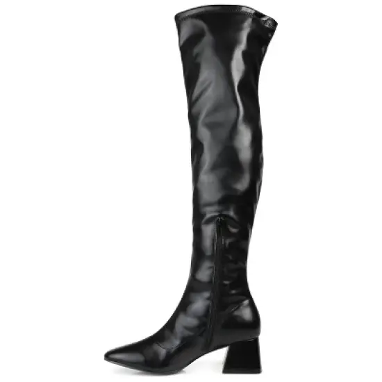 Journee Collection Womens Melika Tru Comfort Foam Extra Wide Calf Block Heel Over The Knee Boots image {1}