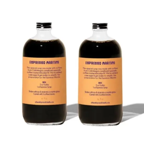 Cheeky Cocktails Espresso Syrup, 16 Fl Oz (Pack of 2) image {1}