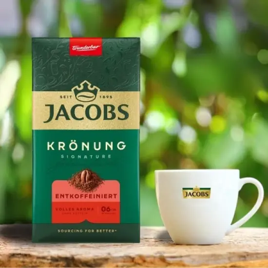 Jacobs Kronung Decaf Ground Coffee 17.6oz/500g image {1}