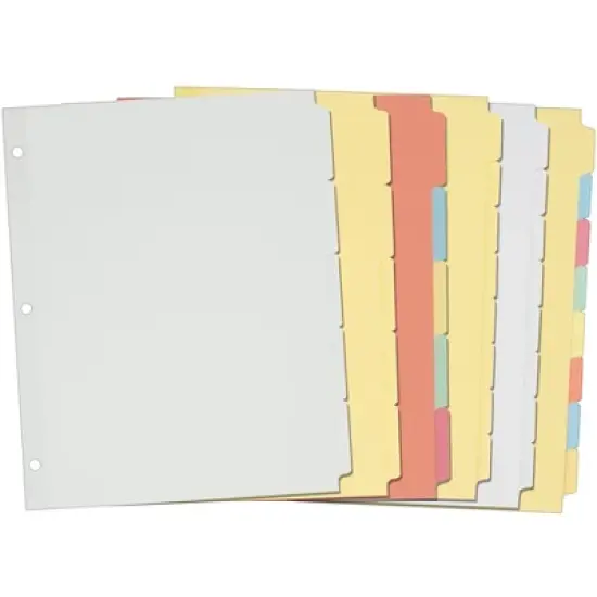 Avery Write-On Plain-Tab Dividers 5-Tab Letter 36 Sets 11501 image {5}