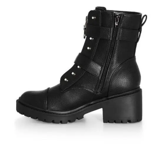 Women's Plus Size WIDE FIT Raven Ankle Boot - black | CITY CHIC image {2}