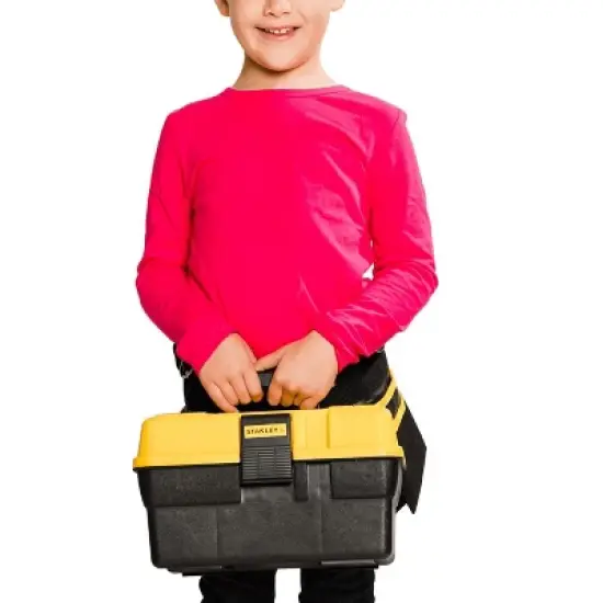 Red Tool Box Stanley Jr. 5 Piece Tool Set & Toolbox | Real Tools for Kids image {2}