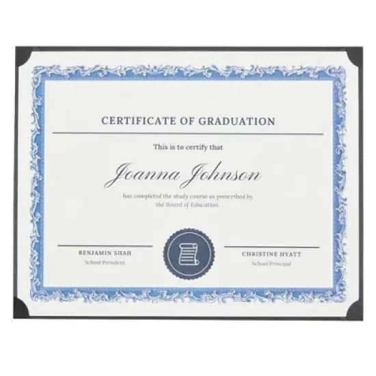 Best Paper Greetings 24-Pack Single Sided Award Certificate Holders for Diplomas, Awards, Certifications image {2}