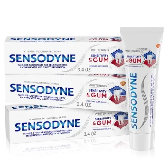 Sensodyne Sensitivity & Gum Whitening Toothpaste - 3.4oz image {11}