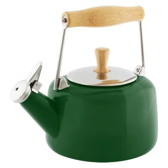 Chantal 1.4-Quart Enamel-on-Steel Sven Teakettle image {7}