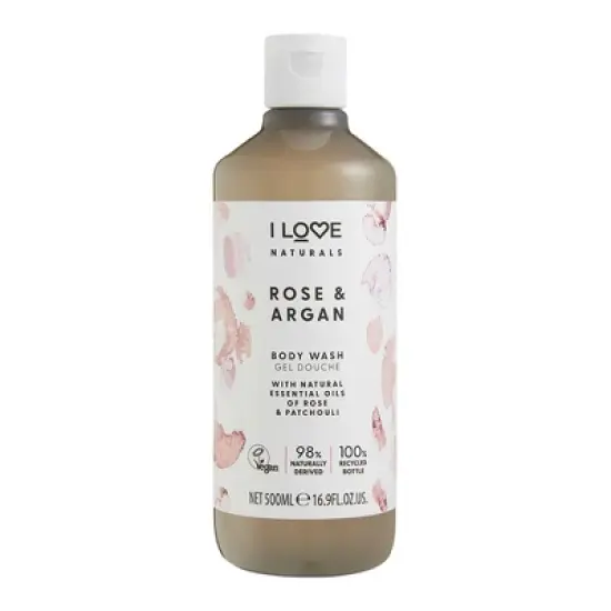 I Love Cosmetics Naturals Body Wash - Rose and Argan - 16.9 oz Body Wash image {6}