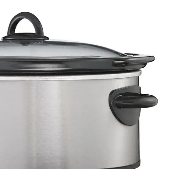 Brentwood 8.0 Quart Slow Cooker Stainless Steel image {3}