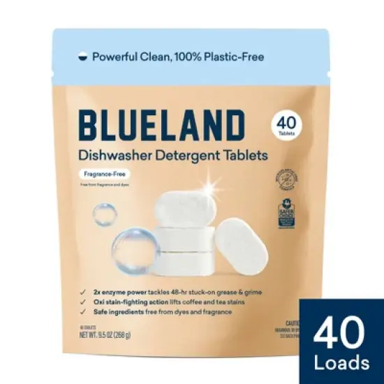 Blueland Fragrance Free Dishwasher Detergent Tablets - 40ct image {11}