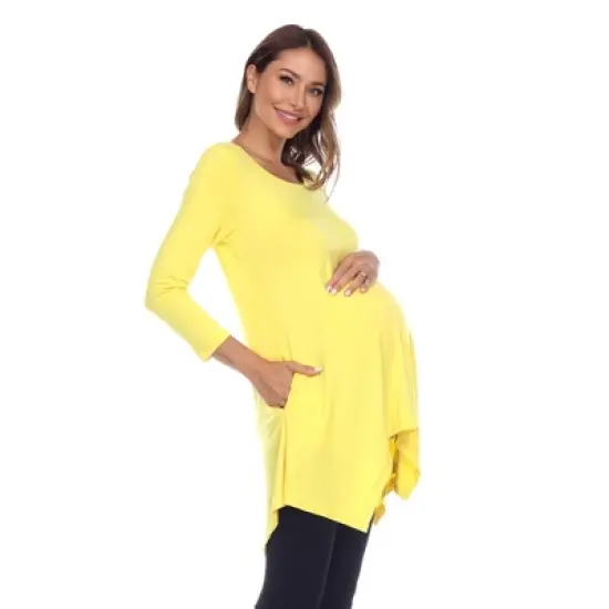 Maternity 'Kayla' Tunic - White Mark image {1}