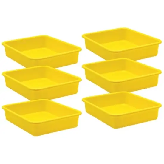 Teacher Created Resources&reg; Yellow Large Plastic Letter Tray, Pack of 6 image {3}