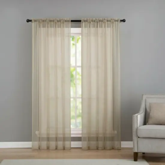 Kate Aurora Living Premium 2 Pack Sheer Voile Window Curtain Panels image {5}