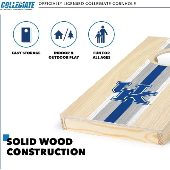 NCAA Kentucky Wildcats 1'x2' Wood Cornhole Set image {2}