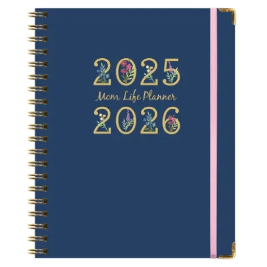 Global Printed Products AY 2025-2026 Mom Planner - 8"x10" (Navy Gold Numbers) image {8}