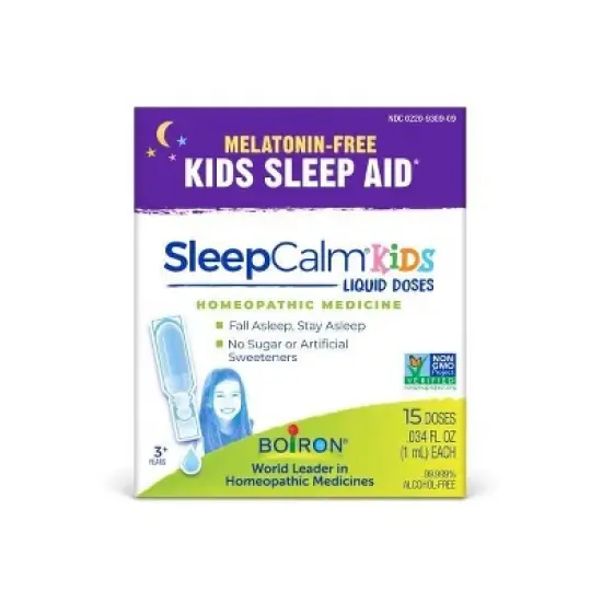 SleepCalm Kids by Boiron Homeopathic Medicine For Sleep Relief  -  15 Liquid Doses Liquid image {2}