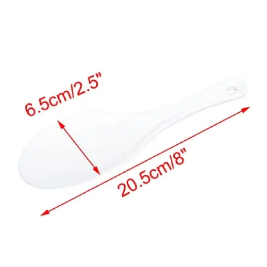 Unique Bargains Plastic Kitchen Non-Stick Rice Paddle Spoon Scoop image {1}