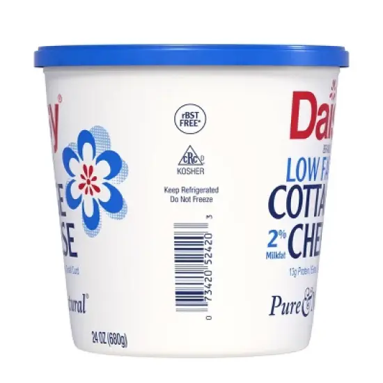 Daisy Low Fat 2% Small Curd Cottage Cheese - 1.5lbs image {2}